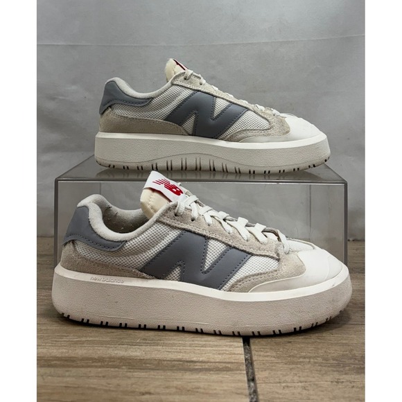 New Balance Shoes - New Balance CT302RS Platform Sneakers White Gray Red Women's Size 7